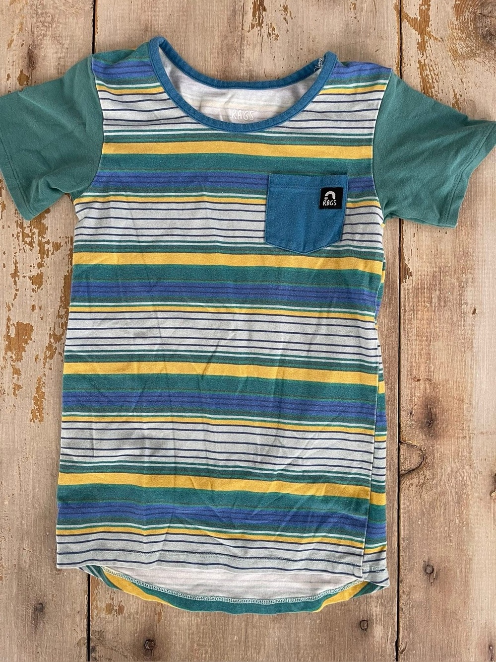 Rags to Raches stripe t-shirt 5/6